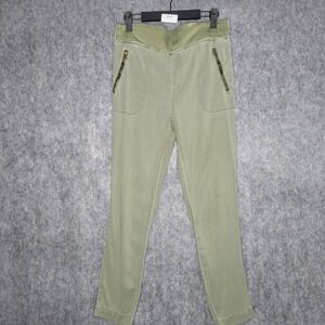 XCVI Pants Women's Olive Green Jogger Cargo Pockets Elastic Waist Size M Read
